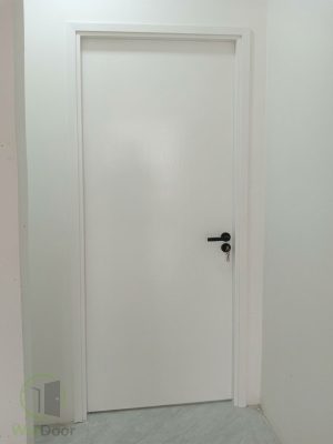 Cửa Gỗ Công Nghiệp Laminate Màu Trắng