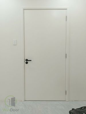 Cửa Gỗ Công Nghiệp MDF Laminate Màu Trắng