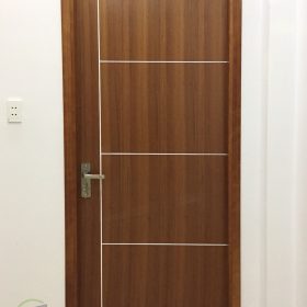 Cửa Gỗ Công Nghiệp MDF Chỉ Nhôm