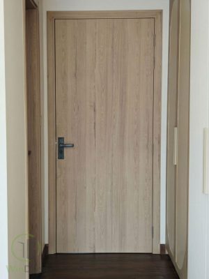 Cửa Gỗ Công Nghiệp Melamine Màu Gỗ Sồi