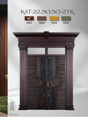 Cửa Thép Vân Gỗ KoffMann 2 Cánh